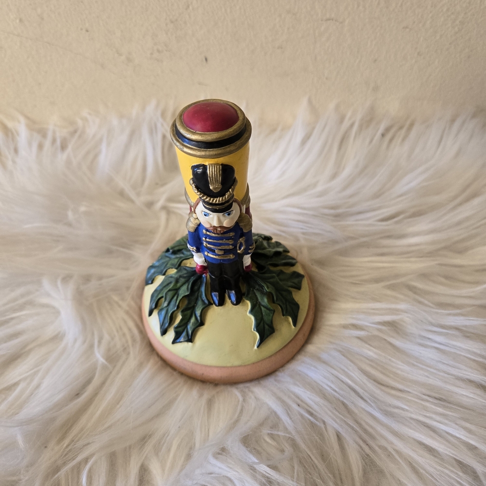 Vintage 1997 Shaker Hearth Nutcracker Christmas Cookie Press Clay